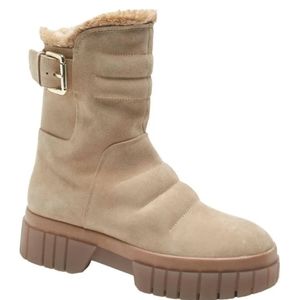 Free People Feble Faux Fur Sand-Suede Boots in Different Sized